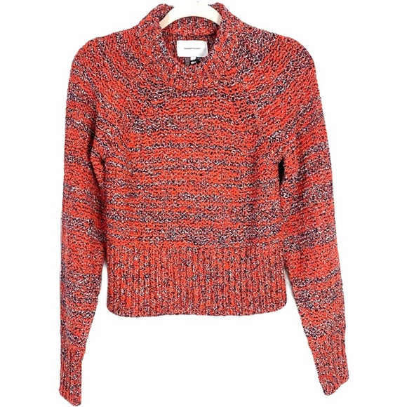 NEW Current/Elliott The Moonshine Mock Neck Chunky Knit Pullover Jumper Sweater - Picture 7 of 12